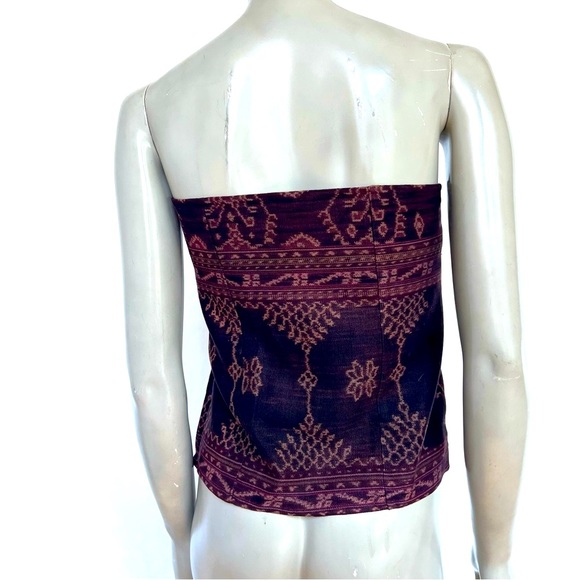Vintage Indonesian Ethnic Print Bustier - Picture 3 of 8